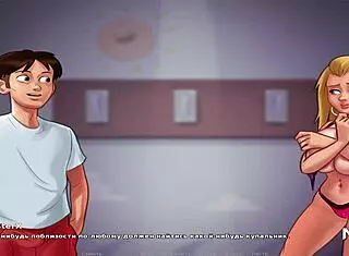 Tempting Milk Snack in SummertimeSaga Uncensored Blowjob