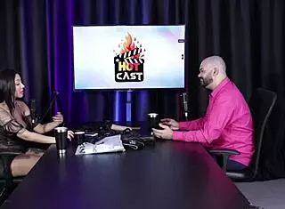 Paulo Avelar and Victoria Beatriz Stun in Sheer Red Lingerie