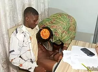 My client's big boobs wife says, Seduce me in the office