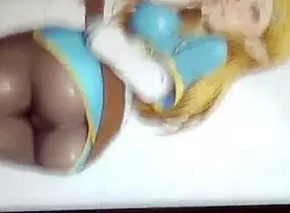 Anime Cum Tribute to Princess Zelda in Latex