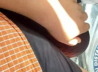 Harassing mature big-ass milf on Lima streets?