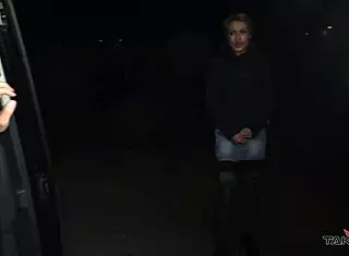 uh, rescued blonde helps stranger in van with her perfect bod