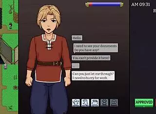 cute prostitute charms guard with big ass and tits for cum in usa border crossing