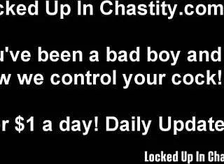 I Will Tease Your Cock While You Are Locked in Chastity