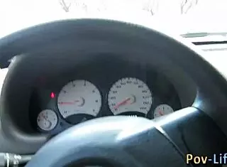 Teen's big tits get jizzed in pov cumshot 😏