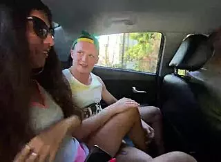 Five guys unload on one dumb chick.