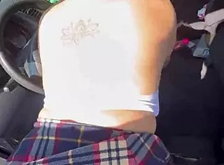 Taxi driver takes advantage of cute latina flashing for fare