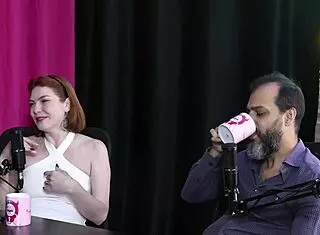 Reh Queen in sheer red swings wild in non-monogamous Brazilian group