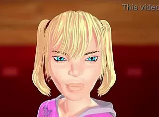 Training day with Shiro and Hotene in 3D anime