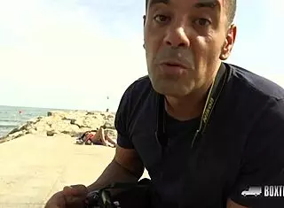 I gived beautiful spanish aysha a hardcore outdoor massage, and she got a cumshot on her big ass in public!