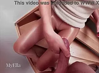 Cum All Over My Ultra Shiny Pantyhose