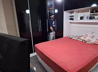 i hid my friend in the closet while my wife was blindfolded, he joined during sex