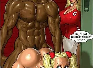 i can't resist these hot blonde cartoon babes with huge cocks