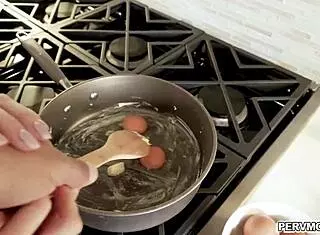 stepmom had her breasts out while sucking