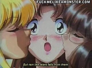 야, 그 헨타이 레즈비언들, 애니 씬에서 열정적으로 가위질해!