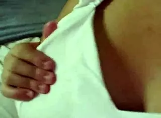dancing in red panties part one with amateur small tits