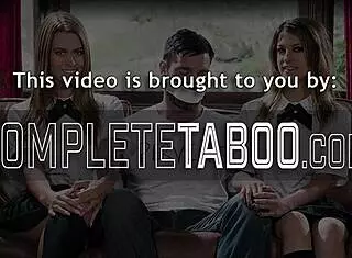 Taboo teen threesome