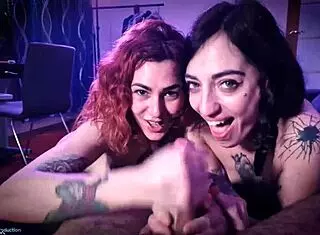 the ultimate cum challenge with two hot girls