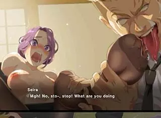 licking big tits monster style