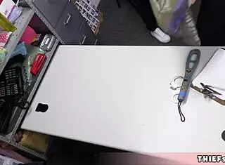 Look Out! Cute Asia Lee Offers Pussy After Shoplifting Bust