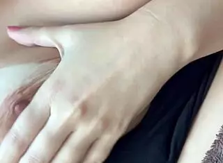 my lover loves sucking my tits
