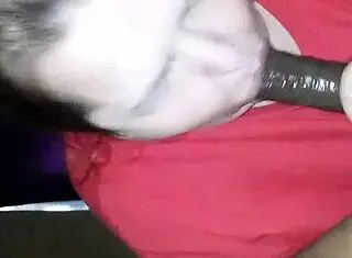 First time sucking that big cock