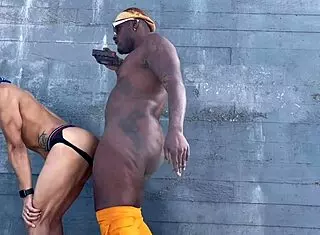 Daddyblackxxx1 Fucks Ericsockz Outdoors With Gay Fucking Black Daddy
