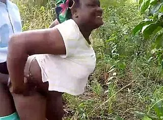 Two Lovers Caught Fucking In The Bush On Sunday