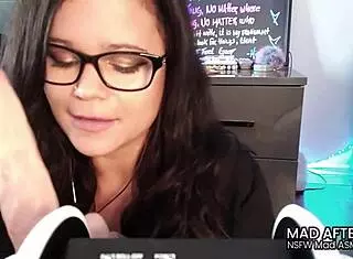 nsfw asmr joi roleplay with glasses, cock, and vibrator jerk off instructions