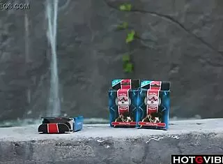 Latina hottie enjoys outdoor solo fun with fingering