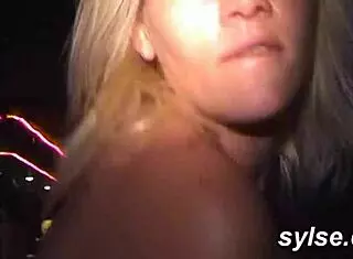 Three amateur nurses blow young doctor outdoors