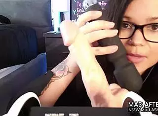 nsfw asmr joi roleplay with glasses, cock, and vibrator jerk off instructions