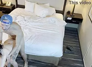 Petite Tattooed Beauty Bent Over in Pose