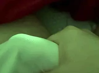 Slimyslimy1 Sneakily Masturbates Huge Cock to Orgasm in White Shorts