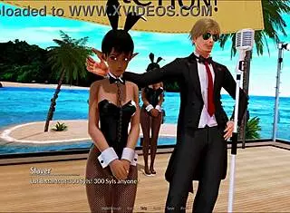 Exploring the harem hotel in room 305 during a game