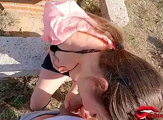 Hot outdoor banging with stranger watching me, Miriam Prado