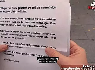 Chubby German milf with brown hair picked up on the street