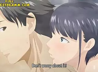 In this hentai, the beautiful wife tries a big cock for the first time.