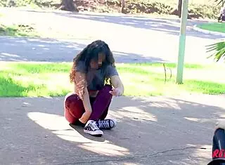 A teen 18+ was helped by a hotwife and ended up being fucked by a couple