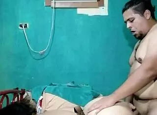 Mooncherry and Hunter go all out in doggystyle, her big ass bent over cumming hard.