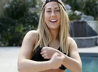 Teen sucks balls deep, takes facial cumshot!