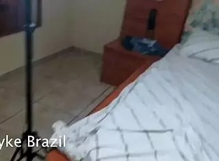 tatuda fogosa casually gives two guys anal and sucks them well