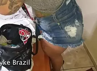 tatuda fogosa casually gives two guys anal and sucks them well