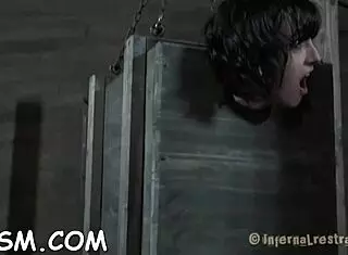 Hottie Punished in Latex Garage