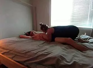 Watch Her Tease That Bound Boyfriend's Nipples!