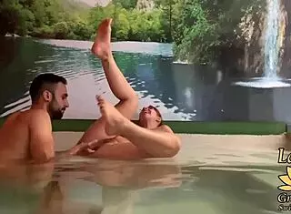 followed a hot stranger in the jacuzzi 😏 big cock action everywhere!