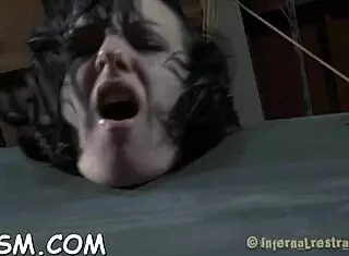 Hottie Punished in Latex Garage