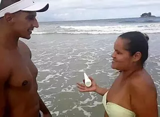 I Met a Hot Milf on the Beach and Fucked Her!