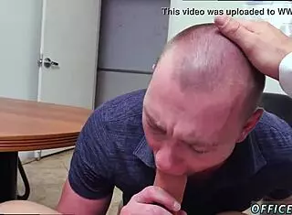 Loud blowjob on pantsless friday for gay guys 😏