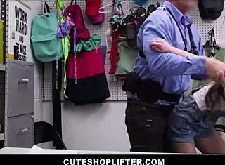 cuteshoplifter - petite teen 18+ sia wood strip searched and screwed after deal